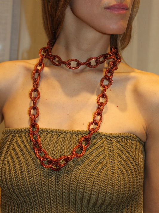 Iris chain Terracotta