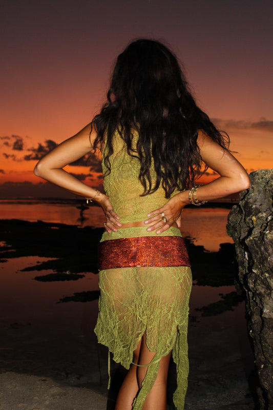 Athena belt Terracotta