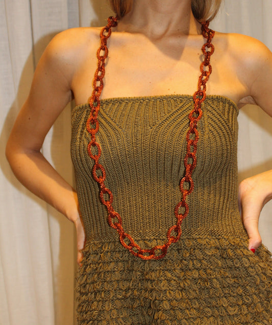 Iris chain Terracotta