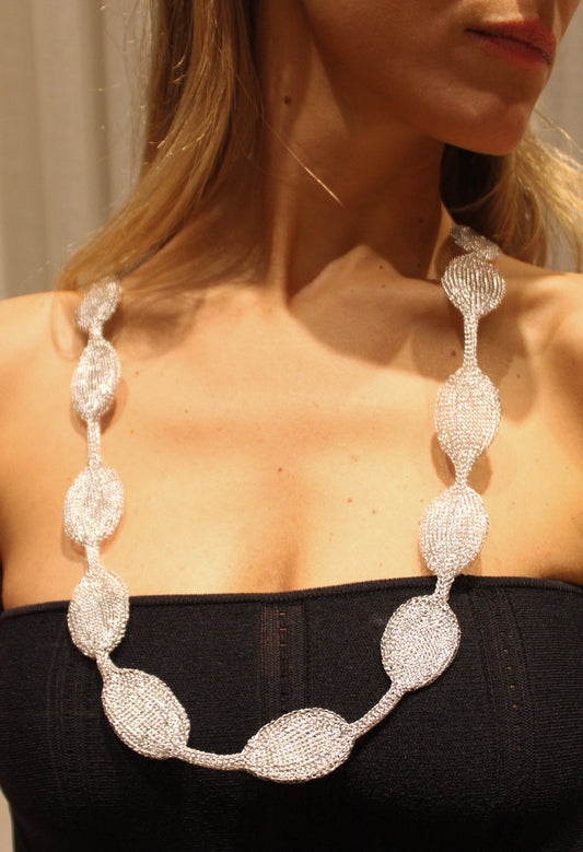 Waxing Moon necklace Silver