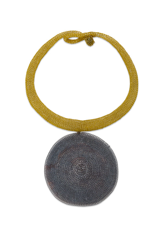 Full Moon necklace Gold