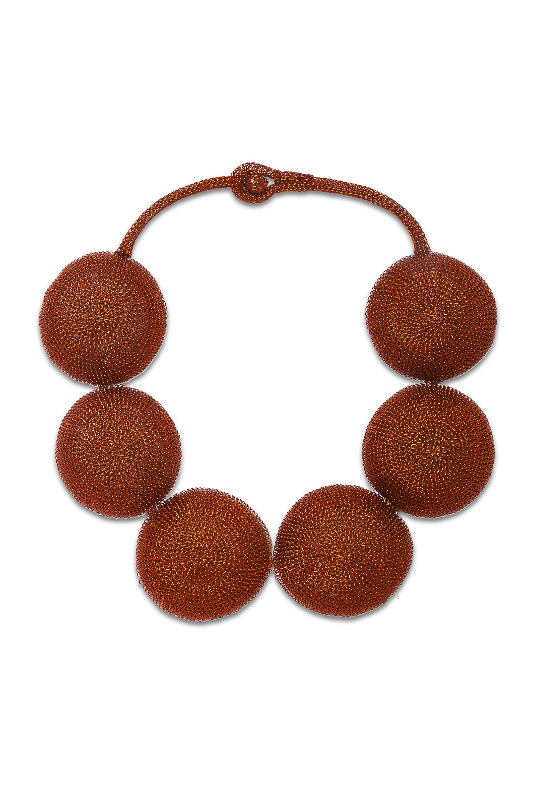 New Moon necklace Terracotta