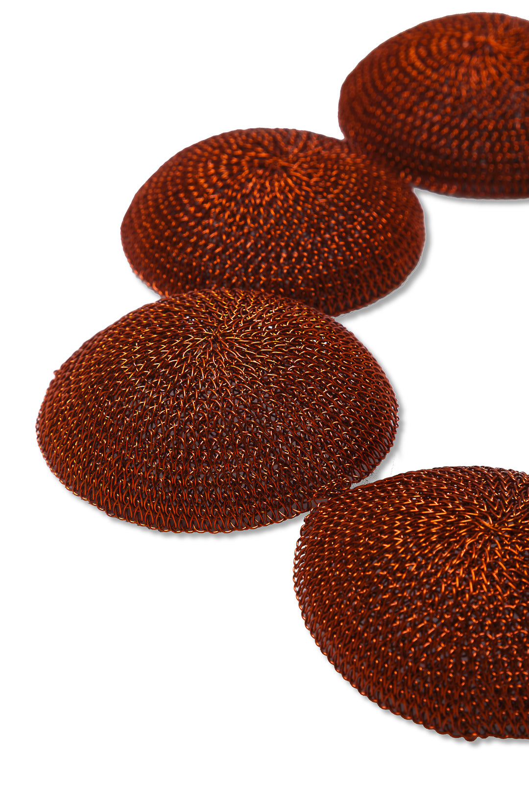 New Moon necklace Terracotta