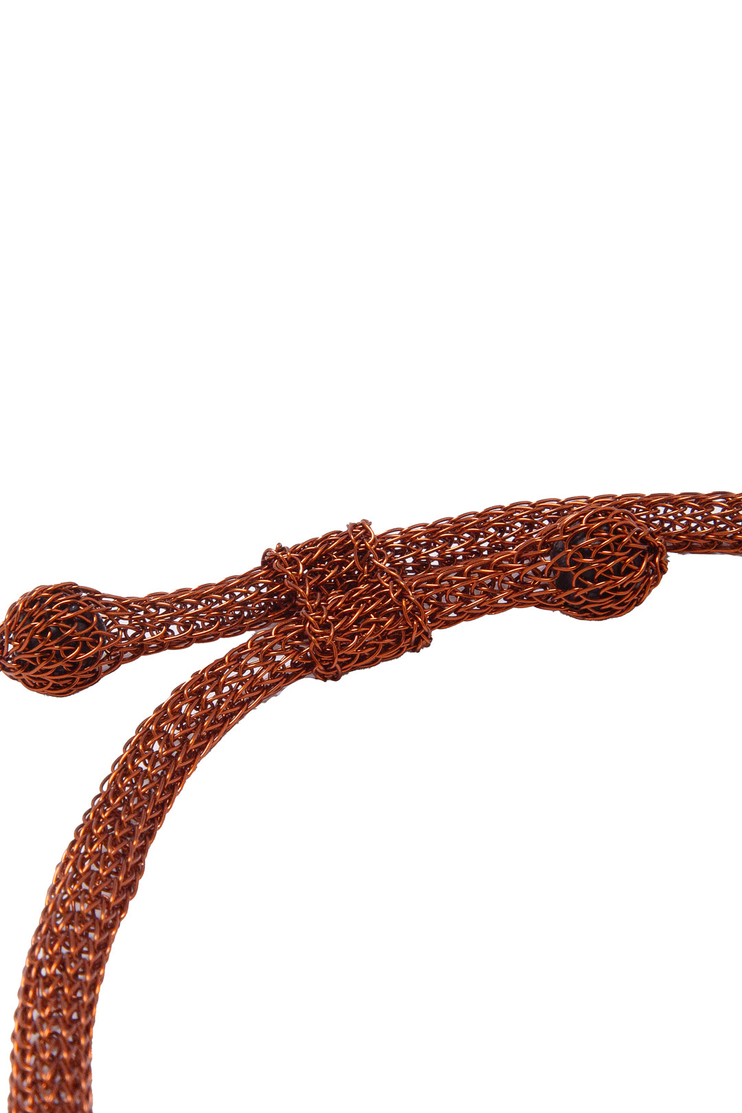 Moon halo necklace Terracotta